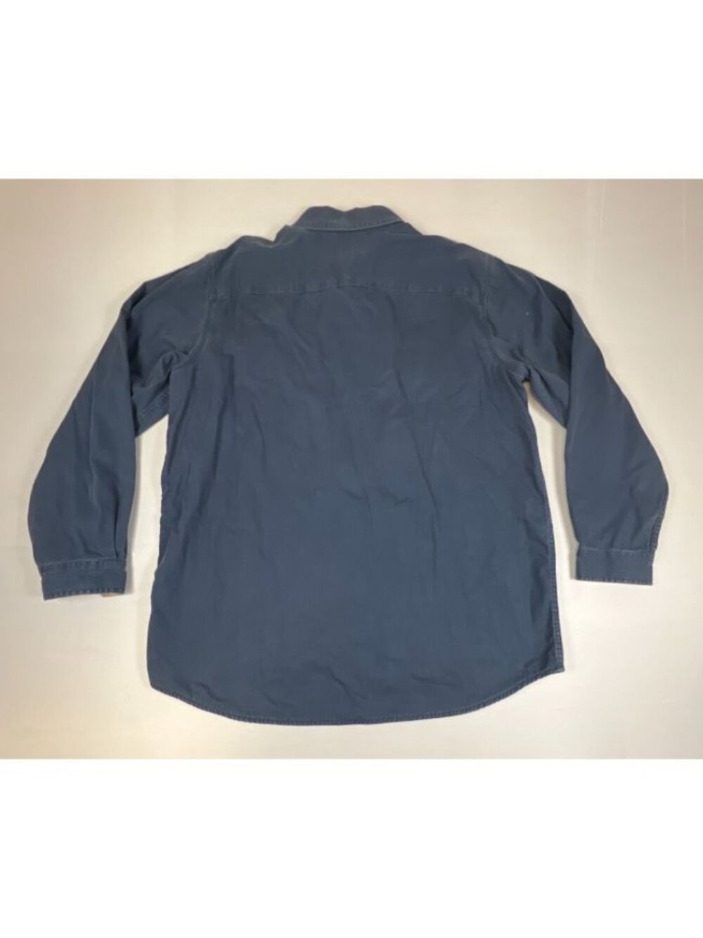 L.L. Bean Hurricane Shirt Jacket Mens XL Tall Blue Flannel Lined Cotton Twill - Picture 2 of 8